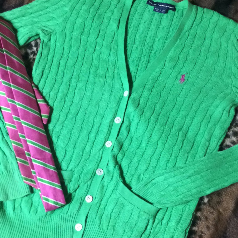 Polo Ralph Lauren Cable knit cardigan!